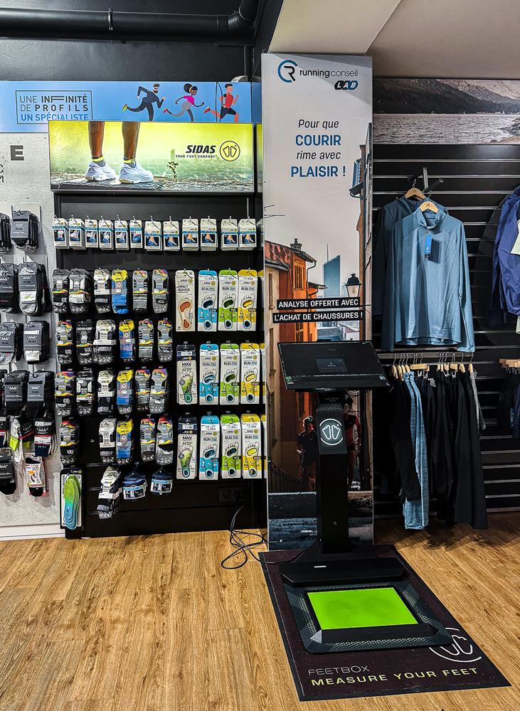 Analyse digitale du pied en magasin